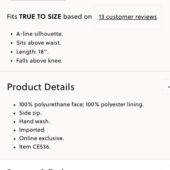 J Crew Factory Faux Patent Leather A-Line Mini Skirt 12 NWT Side Zip - Picture 5 of 5